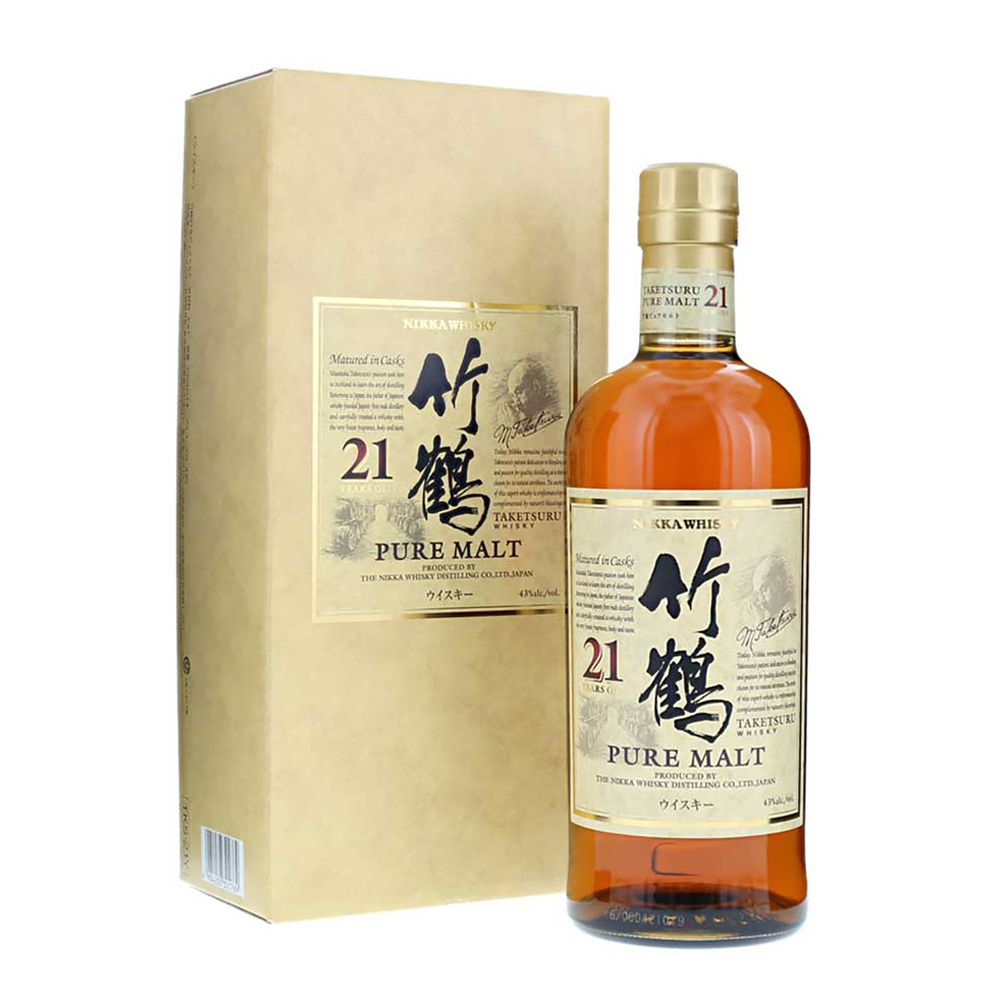 Nikka Taketsuru Pure Malt 21 Year Old Blended Malt Japanese Whisky 700ml