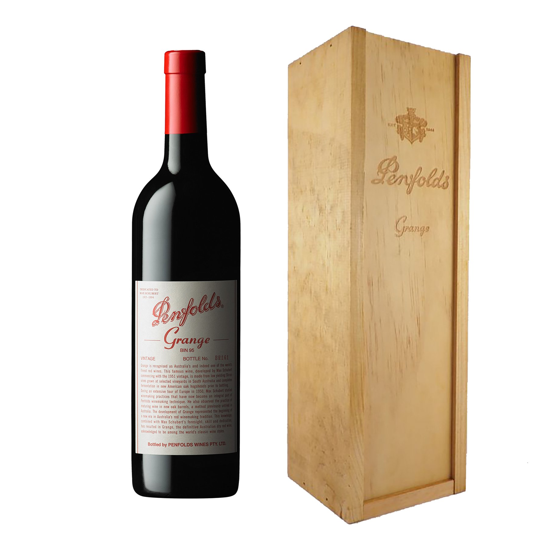 Penfolds Bin 95 Grange Shiraz 1999 (Penfolds Wooden Gift Box) - Kent Street Cellars