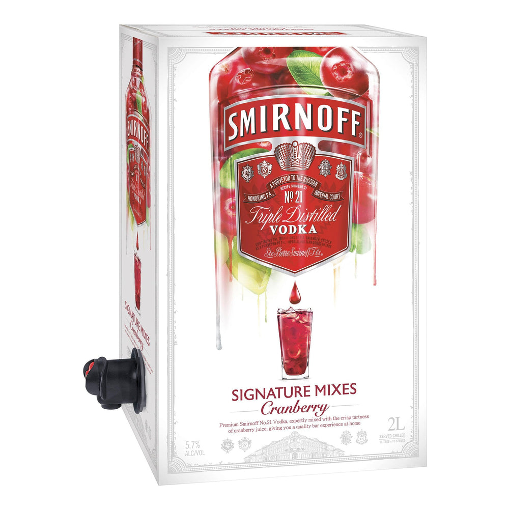 Smirnoff Signature Serves Cranberry 2L - Kent Street Cellars