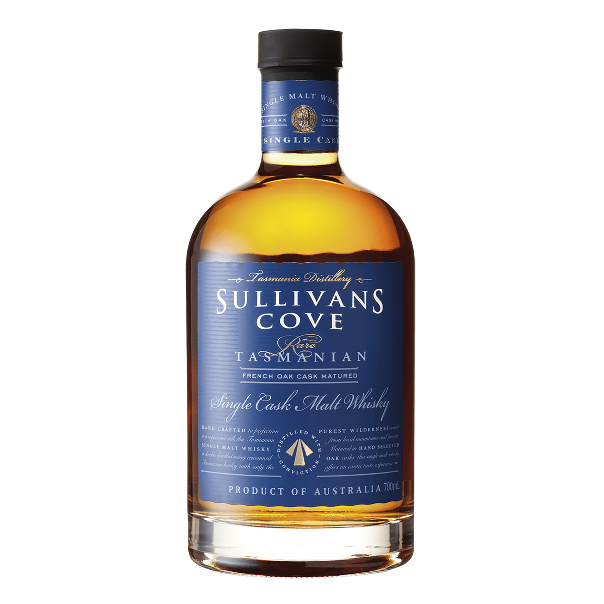Sullivan Cove French Oak Matured Single Cask Malt Rare Australian Whisky 700ml (HH0509) - Kent Street Cellars