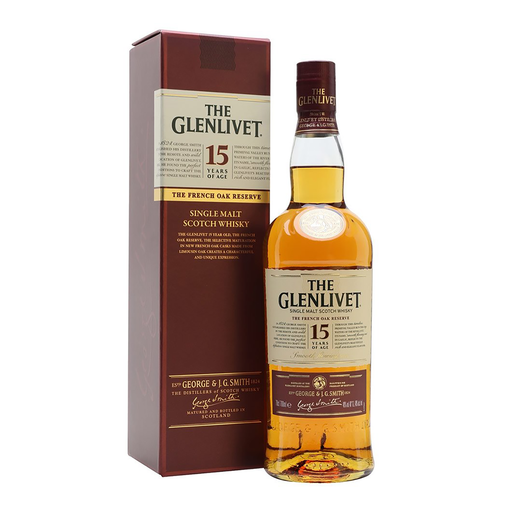The Glenlivet 15 Year Old French Oak Reserve Single Malt Scotch Whisky 700ml