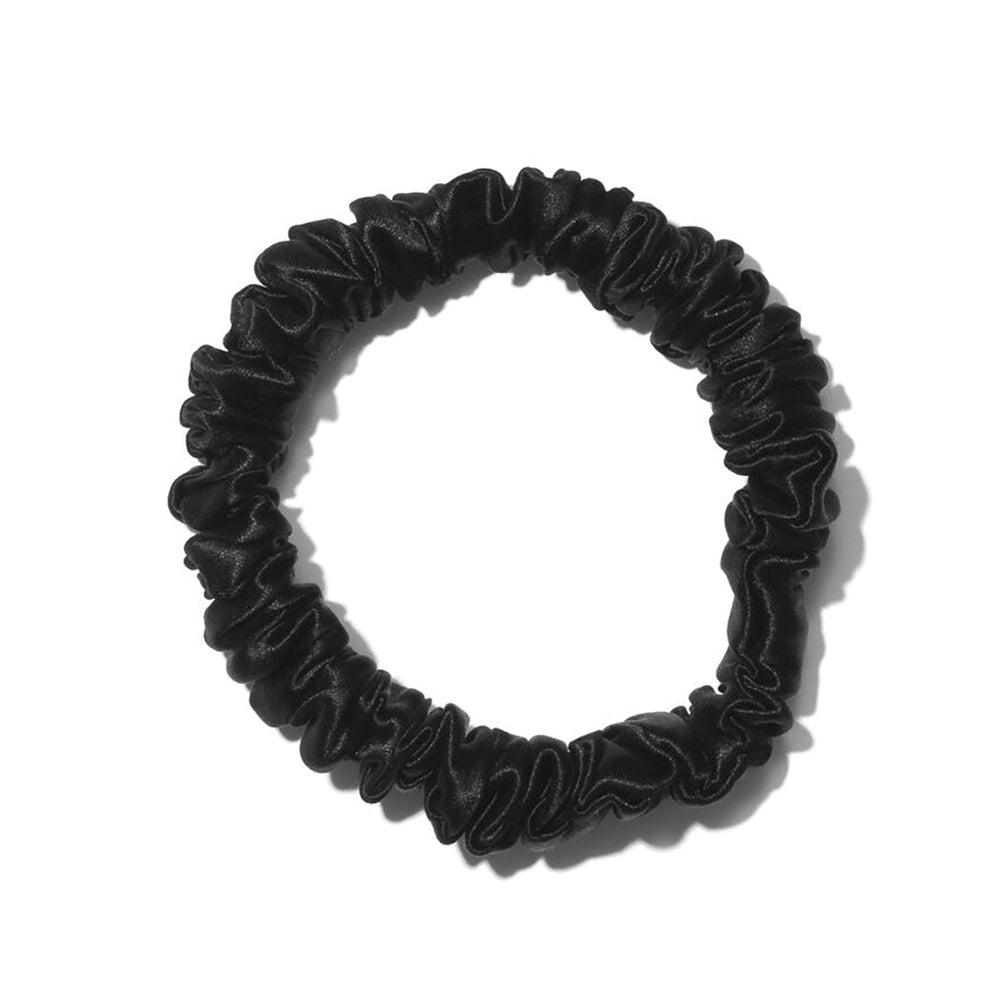 Slip Silk Black Skinny Scrunchies, Set of 2