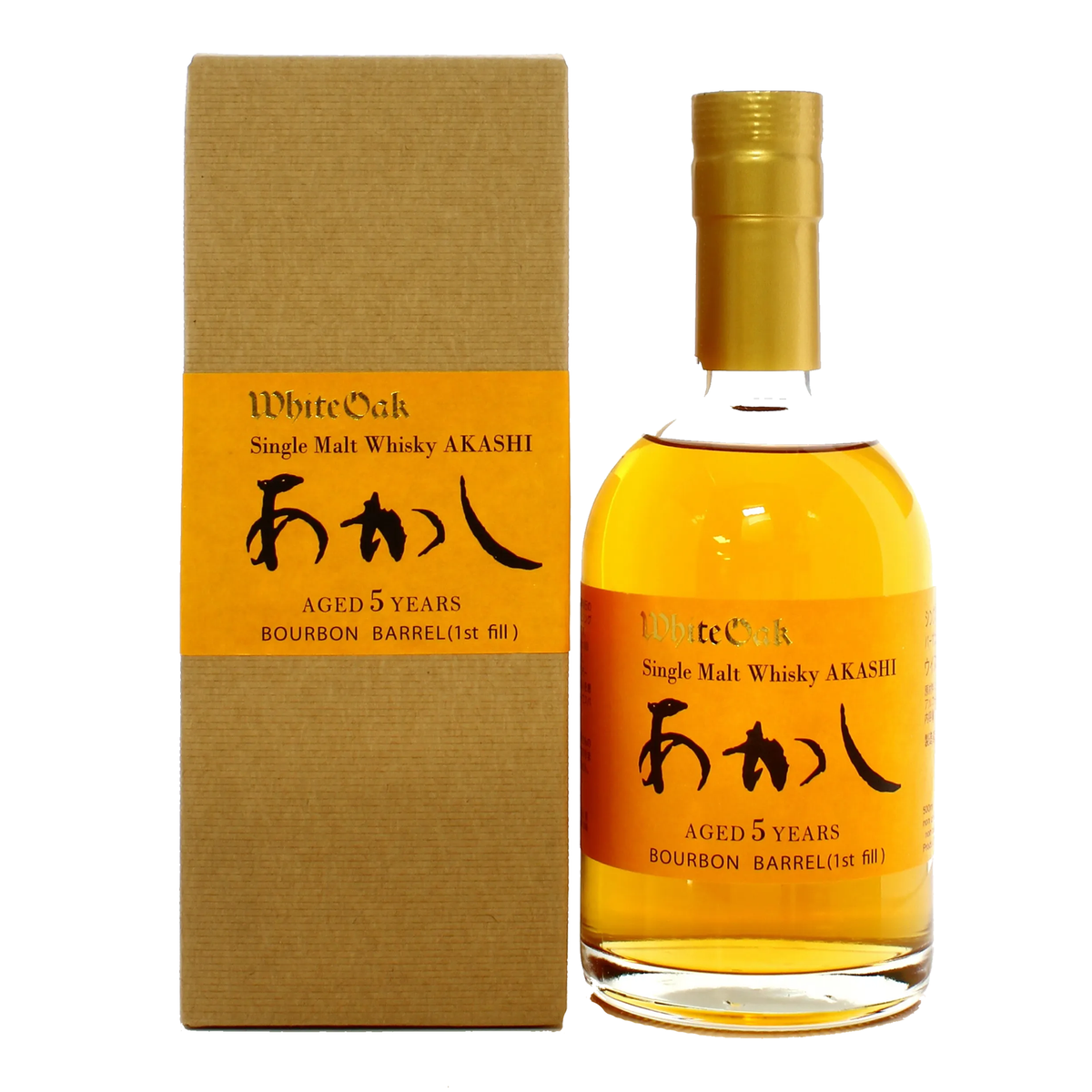 White Oak Akashi 5 Year Old Bourbon Cask Single Malt Japanese Whisky 500ml - Kent Street Cellars