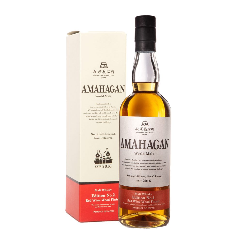 Amahagan World Malt Edition No. 2 Red Wine Oak Japanese Blended Malt Whisky 700ml - Kent Street Cellars