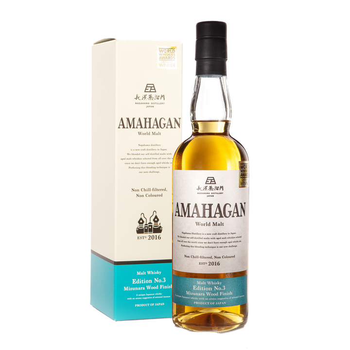 Amahagan World Malt Edition No. 3 Mizunara Wood Japanese Blended Malt Whisky 700ml
