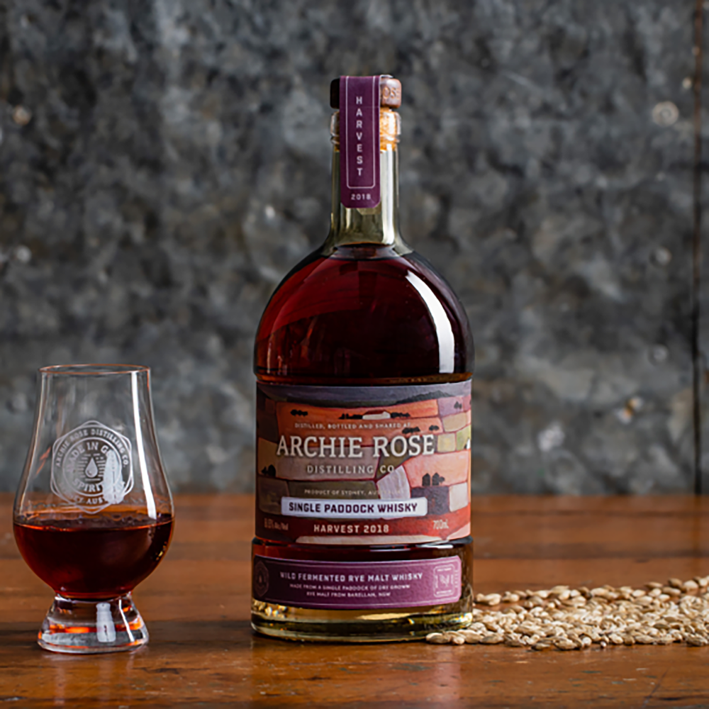 Archie Rose Raspberry Archie Rose Single Paddock Rye Whisky Harvest | Kent Street Cellars
