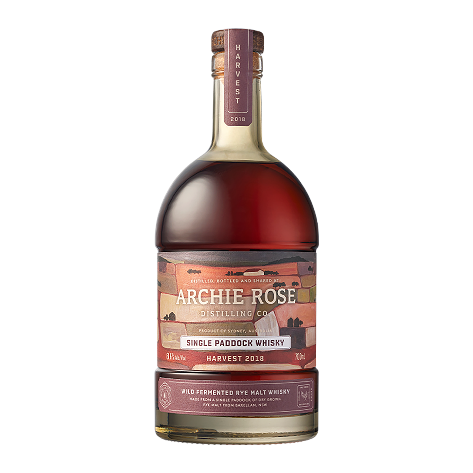 Archie Rye Archie Rose Single Paddock Rye Whisky Harvest | Kent Street Cellars