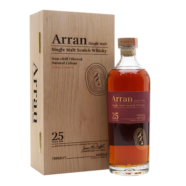 Arran 25 Year Old Single Malt Scotch Whisky 700ml
