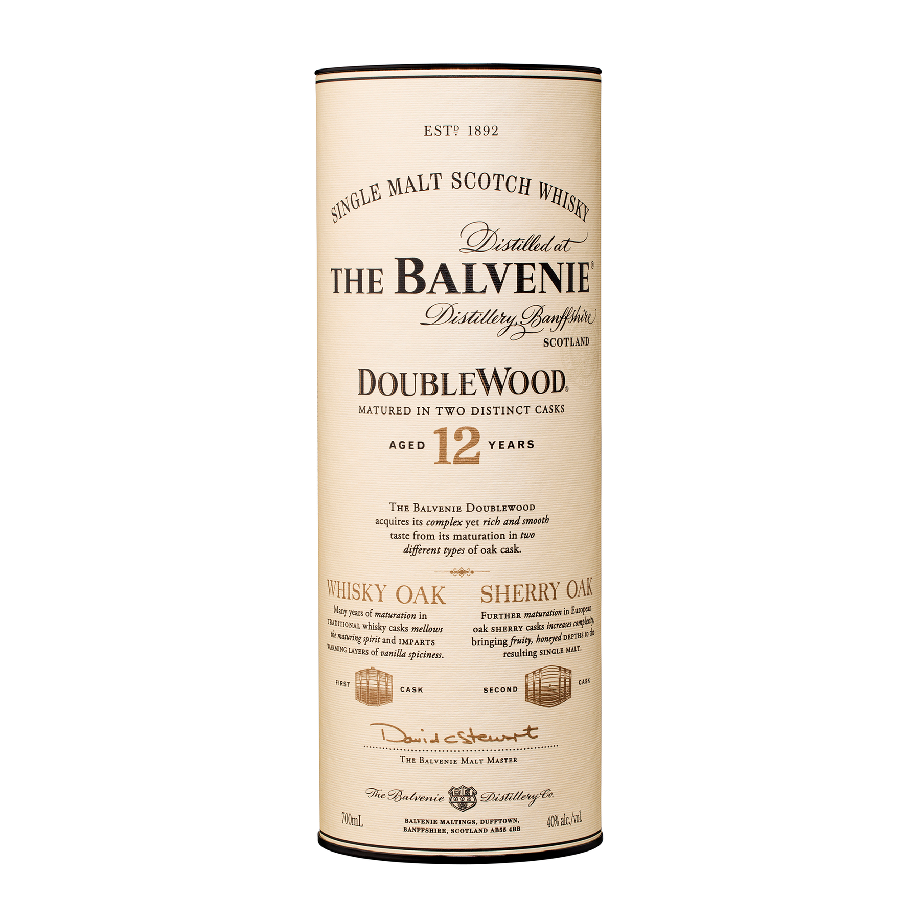 The Balvenie Doublewood 12 Year Old Single Malt Scotch Whisky 700ml