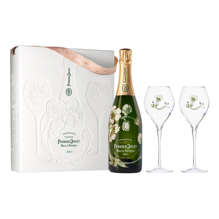 Perrier-Jouët Belle Epoque Champagne 2013 + 2 Glasses Set
