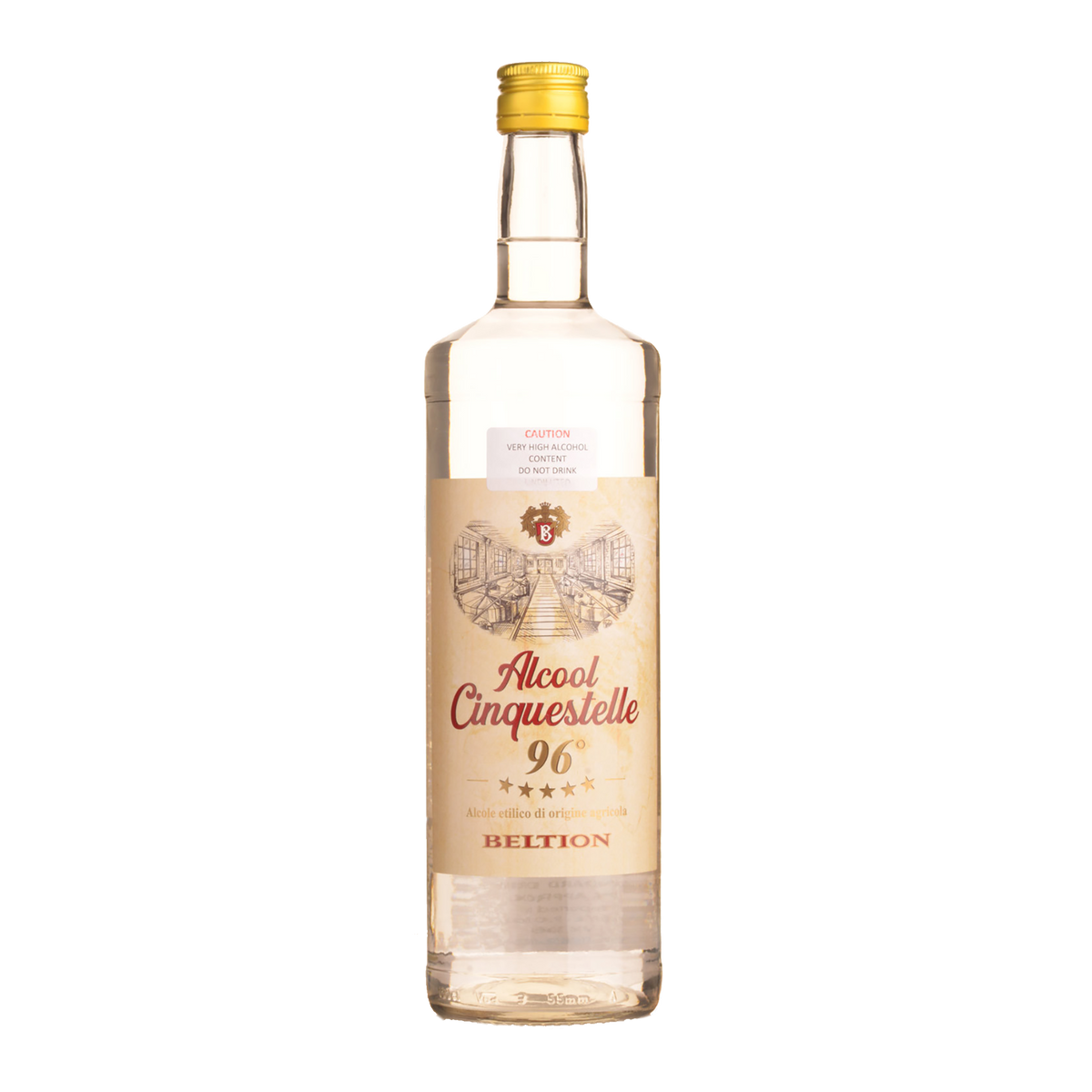 Beltion Alcool Cinquestelle 96% Alcohol Spirit 1L