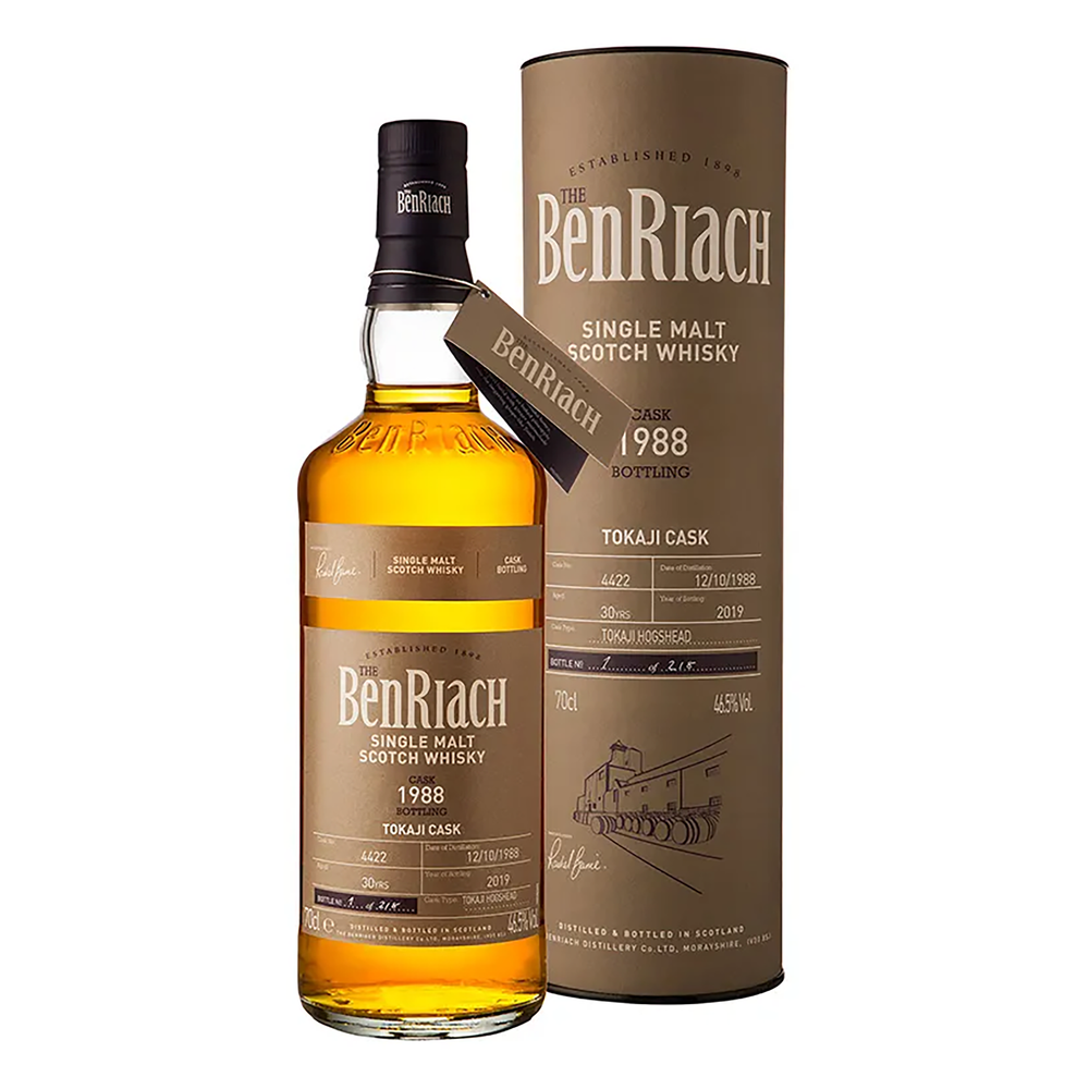 Benriach 1988 Single Cask #4422 Tokaji Cask 30 Year Old Single Malt Scotch Whisky 700ml - Kent Street Cellars