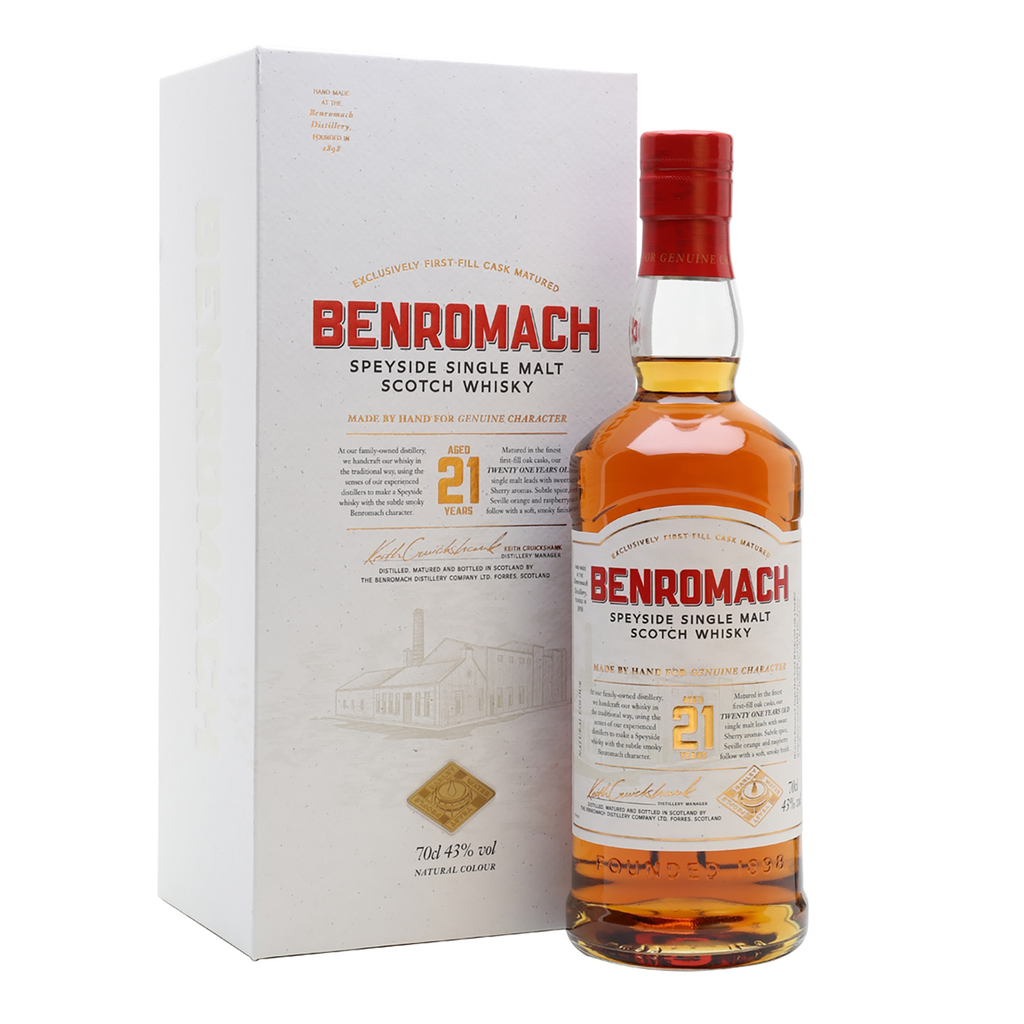 The Benromach 21 Year Old Single Malt Scotch Whisky was 