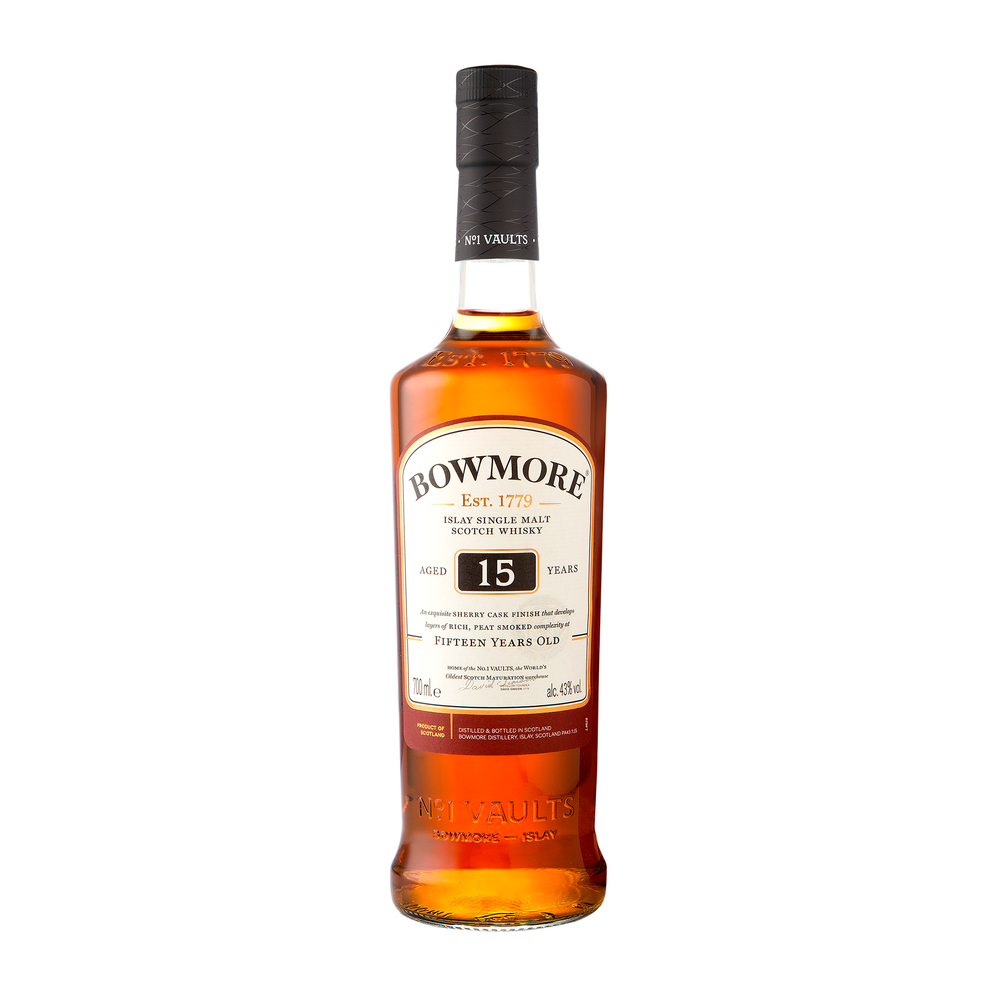 Bowmore 15 Year Old Single Malt Scotch Whisky 700ml- Kent Street Cellars