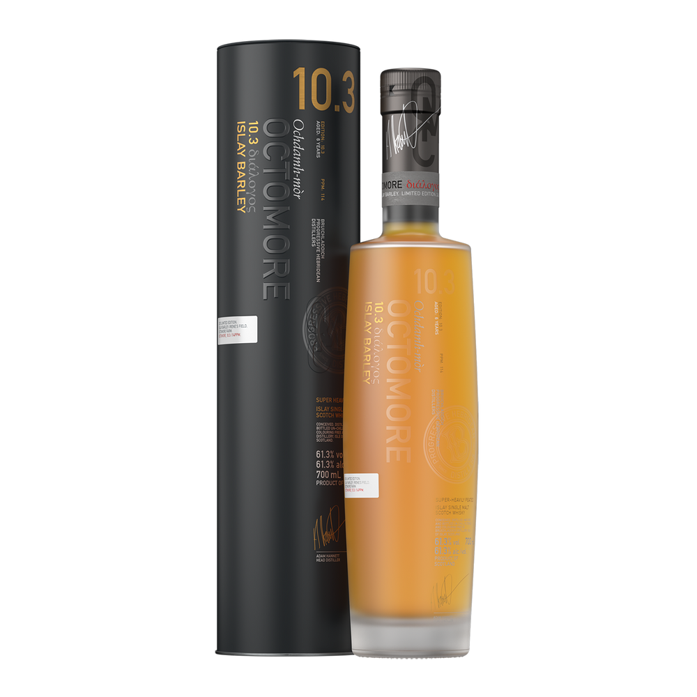 Bruichladdich Octomore 10.3 Islay Barley Cask Strength Single Malt Scotch Whisky 700ml - Kent Street Cellars