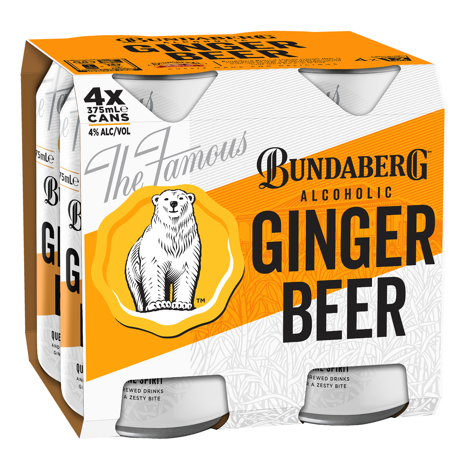 Bundaberg Alcoholic Ginger Beer (4 Pack) - Kent Street Cellars