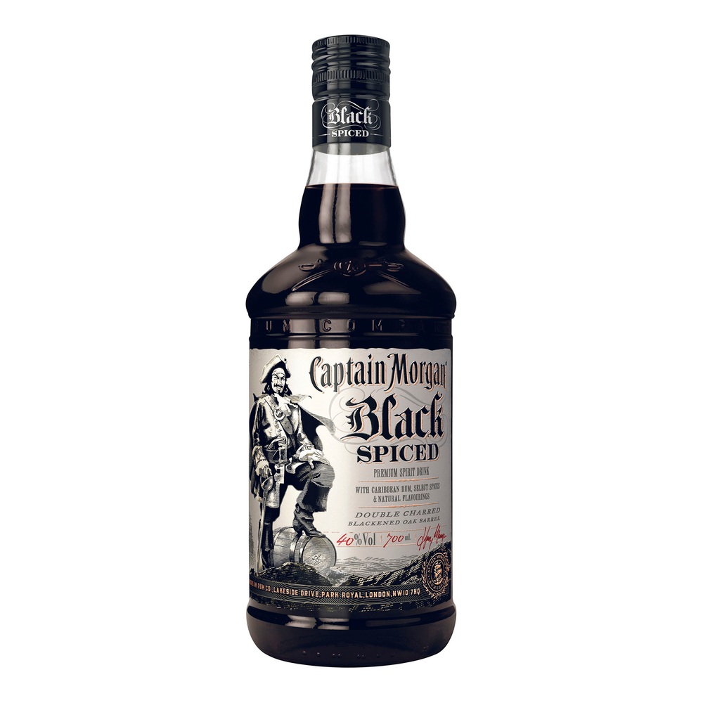 Captain Morgan Black Spiced Rum 700ml - Kent Street Cellars