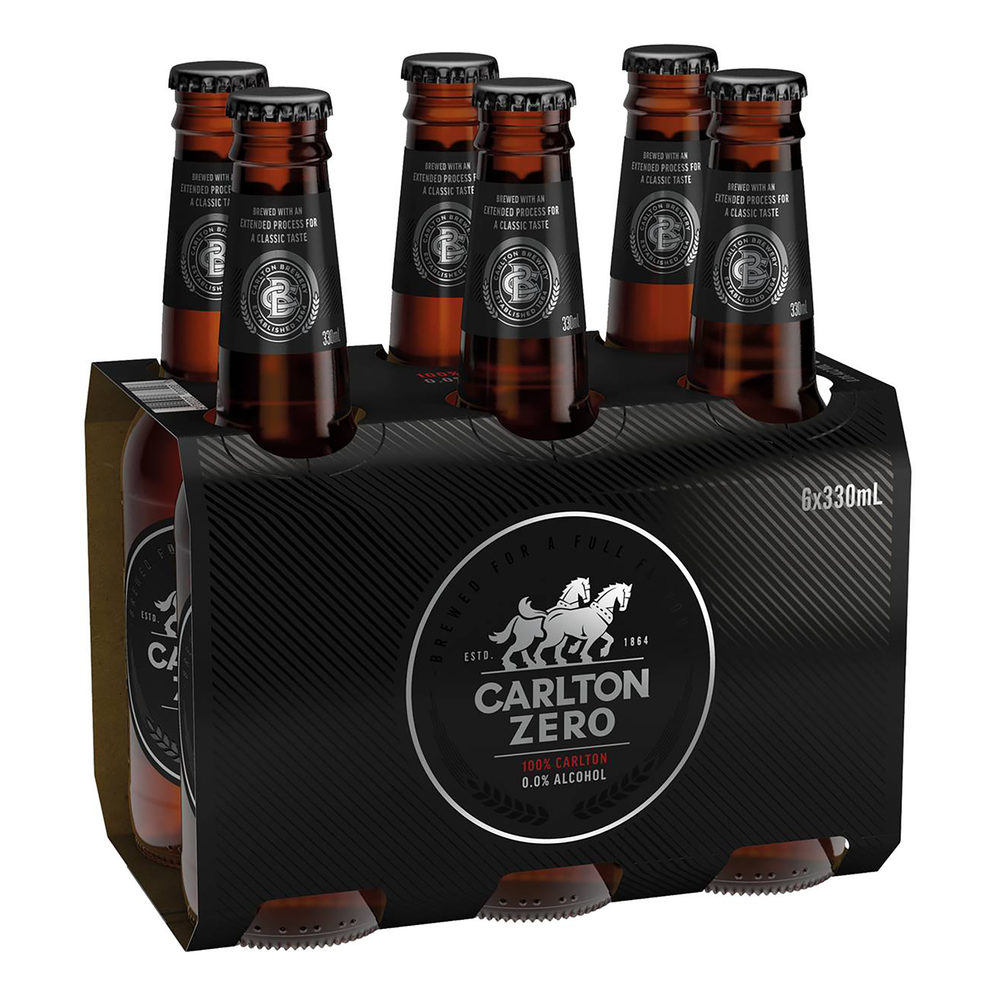 Carlton Zero Non-Alcoholic Beer (6 Pack)