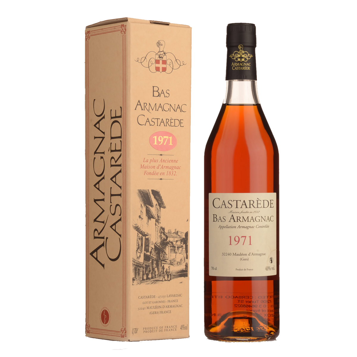 Castarède Bas-Armagnac 1971 700ml - Kent Street Cellars