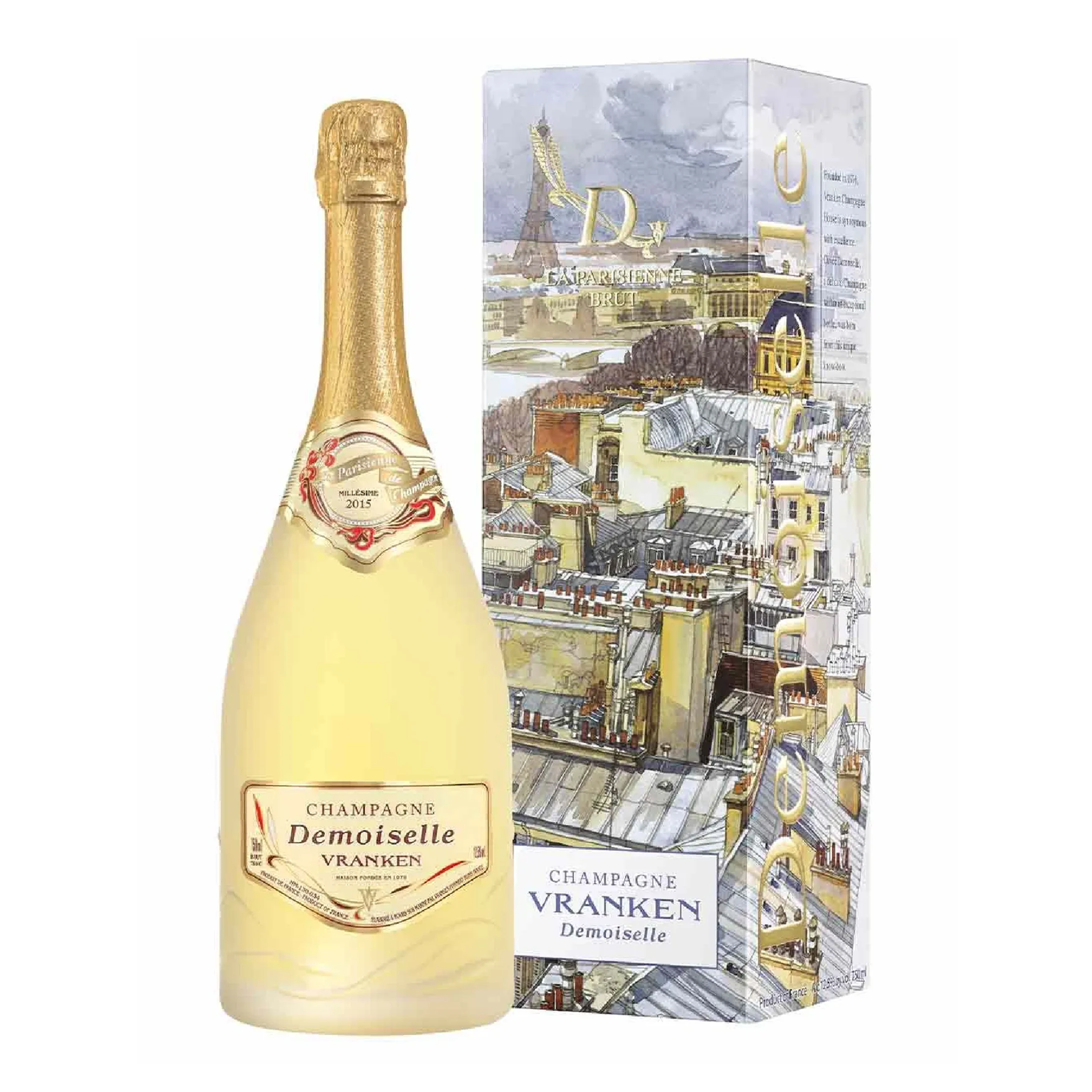 CHAMPAGNE VRANKEN DEMOISELLE EO - BRUT TETE DE CUVEE JEROBOAM CAISSE BOIS CHAMPAGNE VRANKEN DEMOISELLE EO - BRUT TETE DE CUVEE JEROBOAM CAISSE BOIS