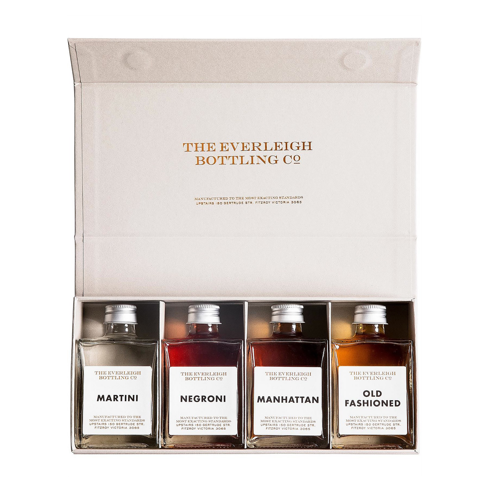 The Everleigh Bottling Co Famous Four Bottled Cocktail Gift Pack