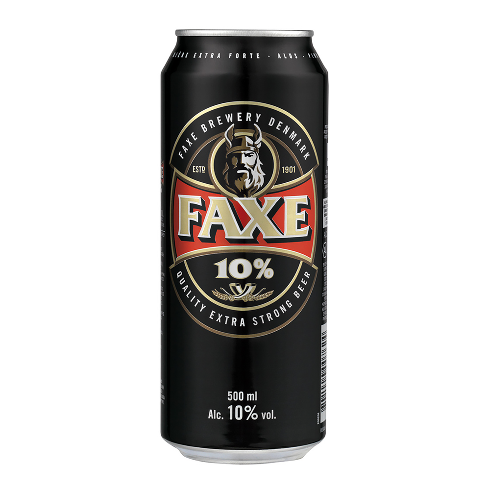 FAXE Extra Strong Beer 500ml (Case) - Kent Street Cellars