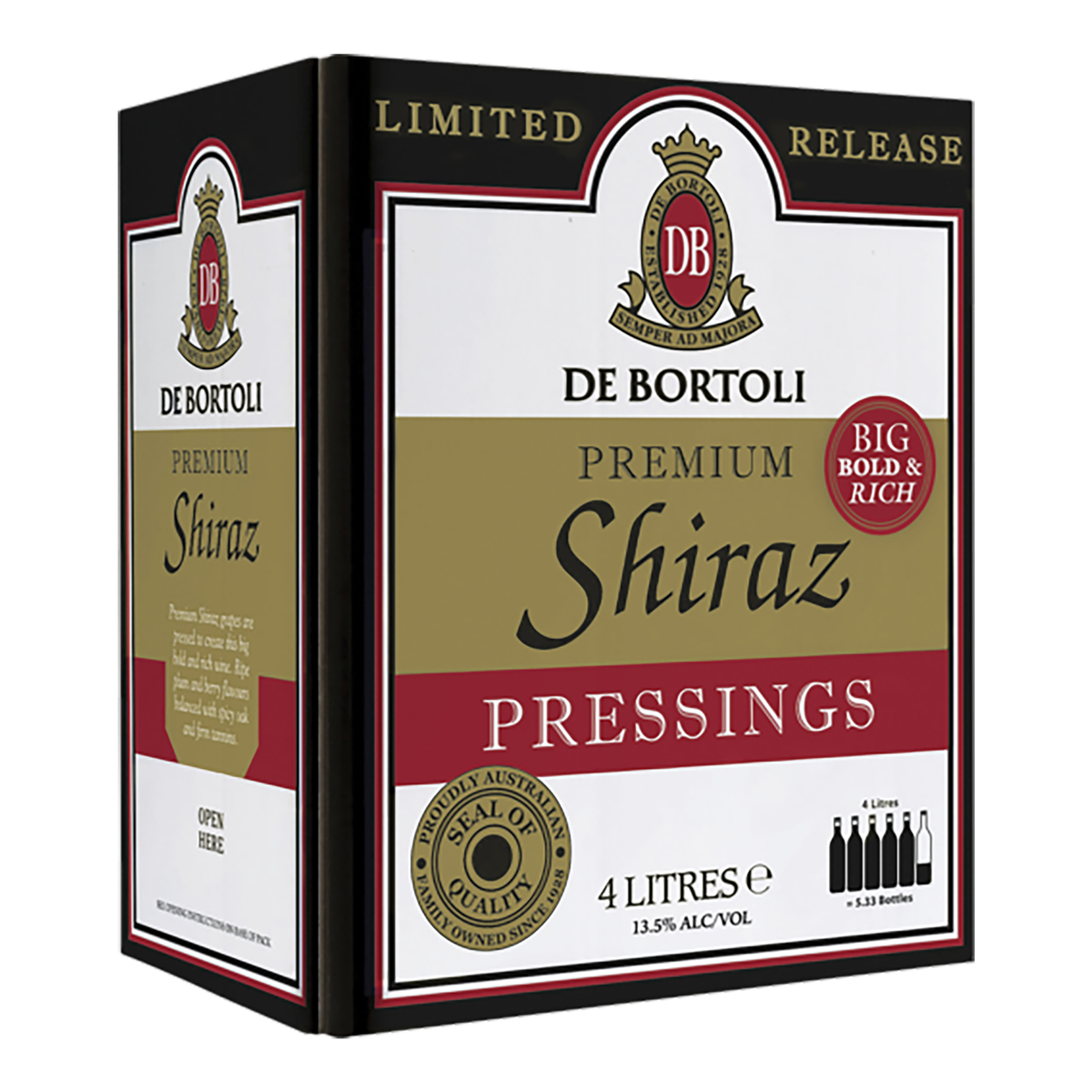 De Bortoli Pressing Shiraz Cask 4L - Kent Street Cellars