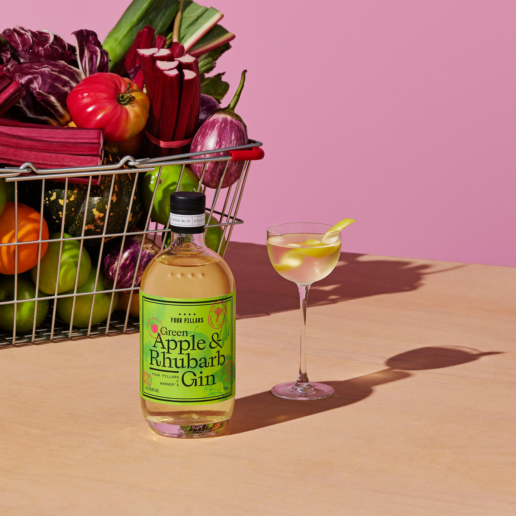 Four Pillars Green Apple and Rhubarb Gin 700ml - Kent Street Cellars