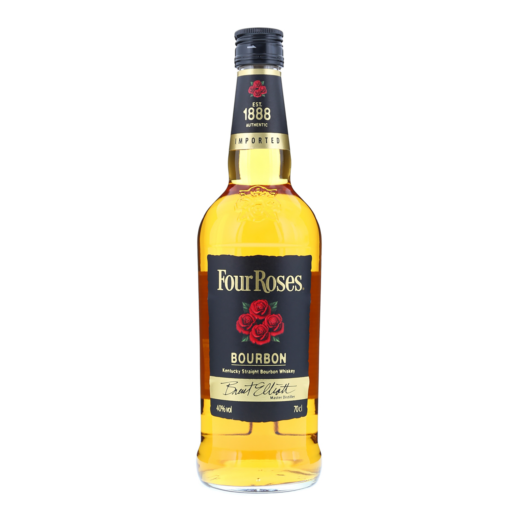 Four Roses Black Label Kentucky Straight Bourbon Whiskey 700ml - Kent Street Cellars