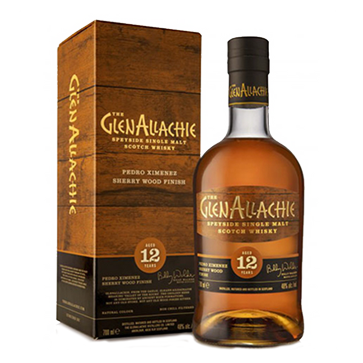 GlenAllachie 12 Year Old Pedro Ximenez Sherry Wood Single Malt Scotch Whisky 700ml