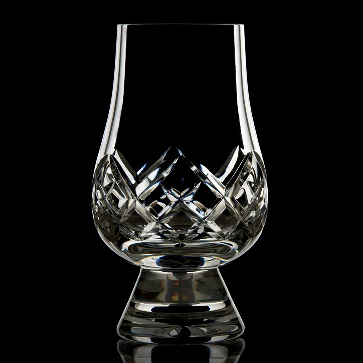 Glencairn Crystal Cut Tartan Whisky Glass (2 Pack + Leather Case) - Kent Street Cellars
