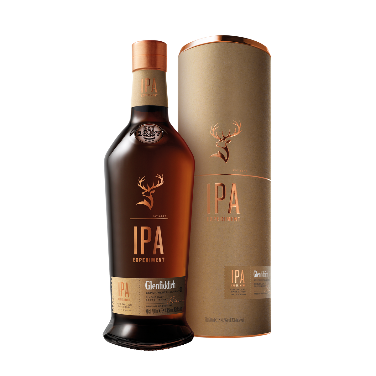 Glenfiddich Experiment 01 IPA Cask Finish Single Malt Scotch Whisky 700ml - Kent Street Cellars