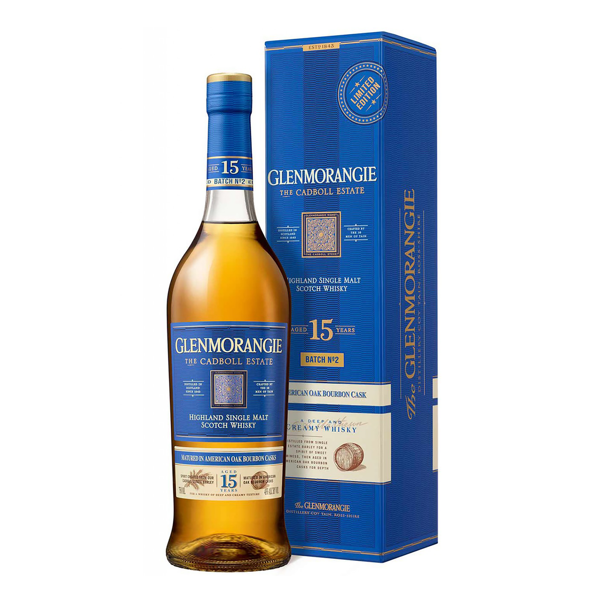 Glenmorangie The Cadboll 15 Year Old Single Malt Scotch Whisky Batch 2 700ml - Kent Street Cellars