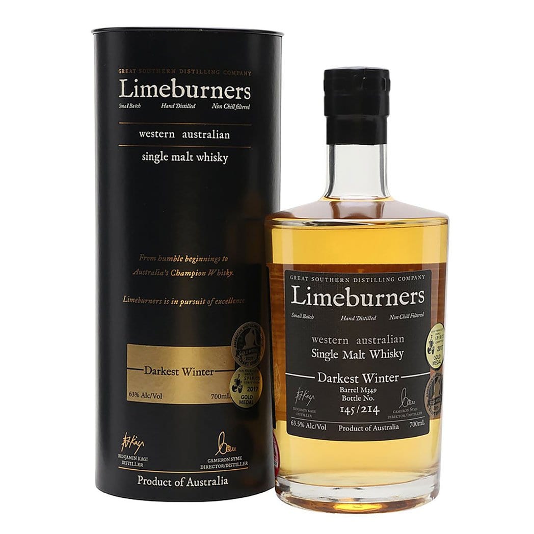 Great Southern Distillery Limeburners Darkest Winter Cask Strength Single Malt Whisky 700ml - Kent Street Cellars