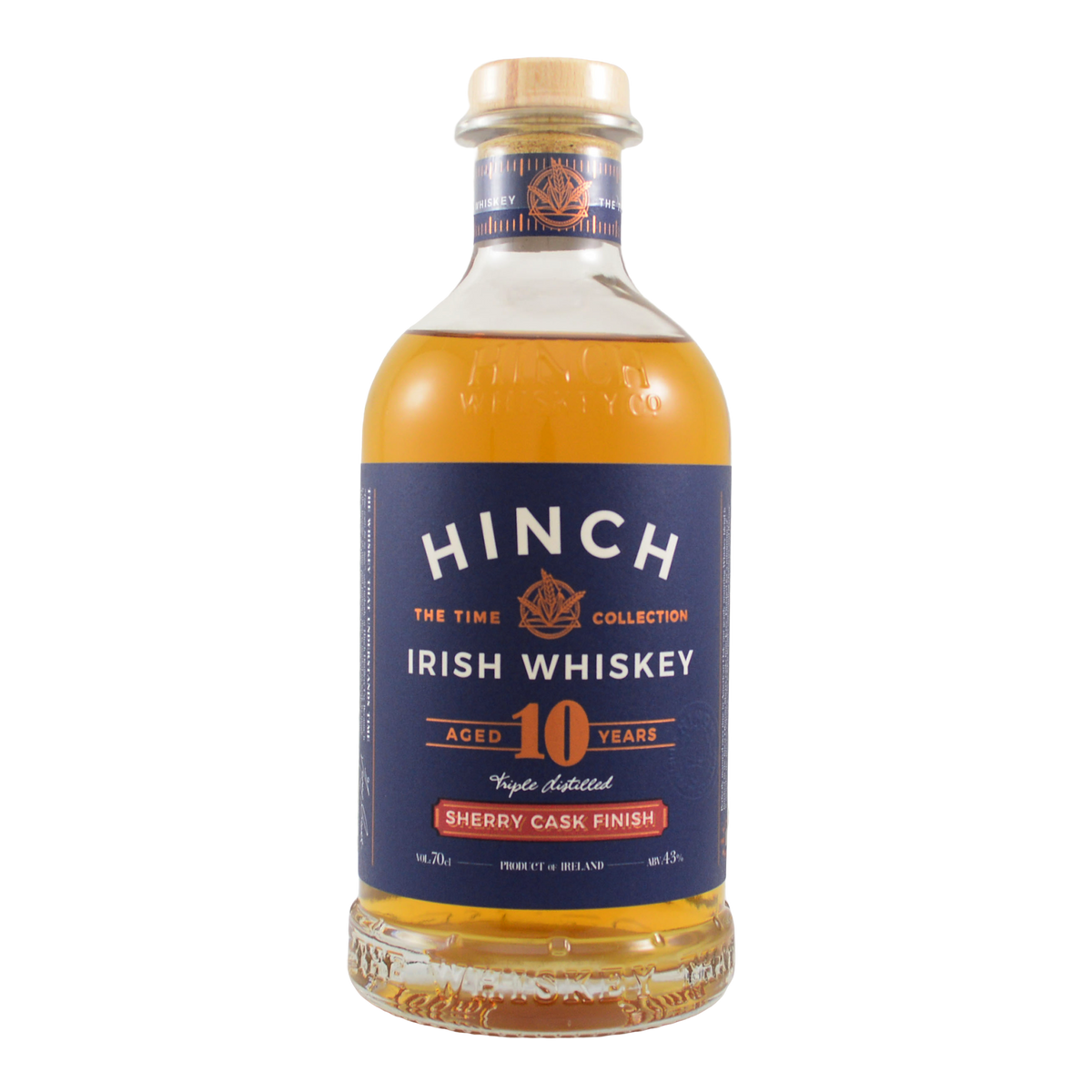 Hinch Distillery Co. 10 Year Old Sherry Cask Irish Whiskey 700ml - Kent Street Cellars