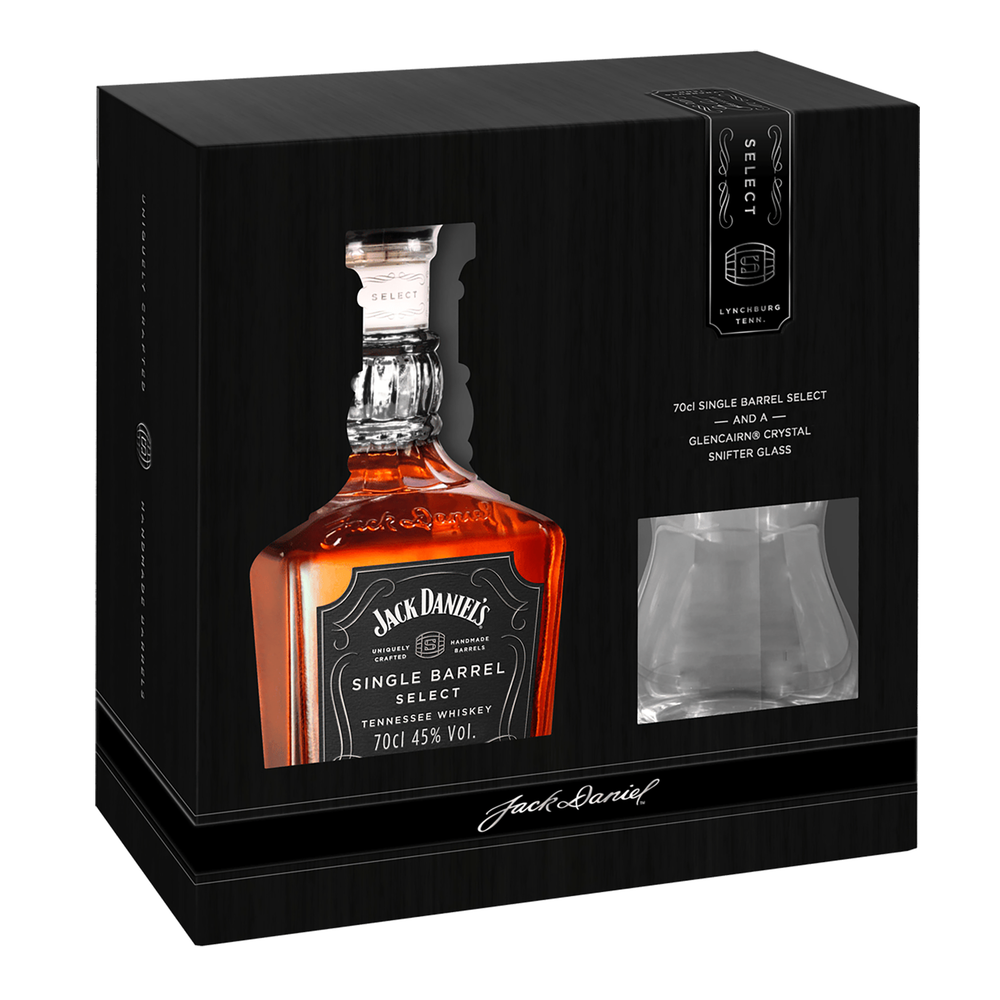 Jack Daniels Single Barrel Select Tennessee Whiskey 700ml + Glencairn Snifter Glass - Kent Street Cellars