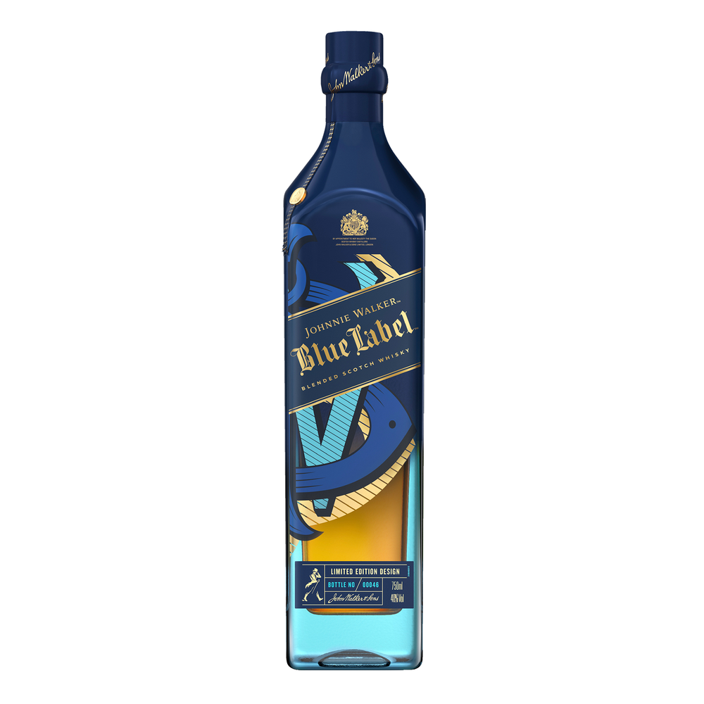 Johnnie Walker Blue Label Festive Icons Limited Edition Blended Scotch Whisky 750mL (2021 Release) - Kent Street Cellars