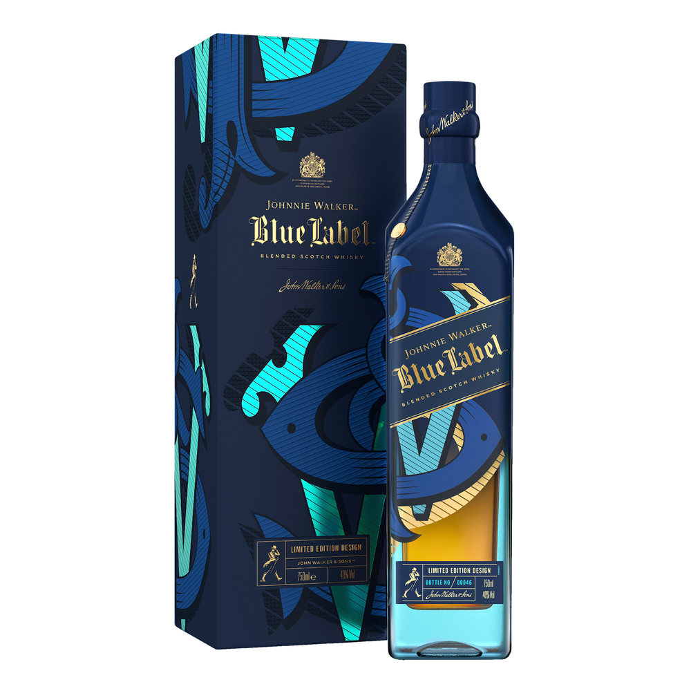 Johnnie Walker Blue Label Festive Icons Limited Edition Blended Scotch Whisky 750mL (2021 Release) - Kent Street Cellars