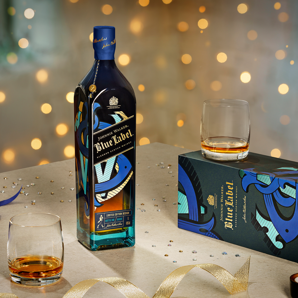 Johnnie Walker Blue Label Festive Icons Limited Edition Blended Scotch Whisky 750mL (2021 Release) - Kent Street Cellars