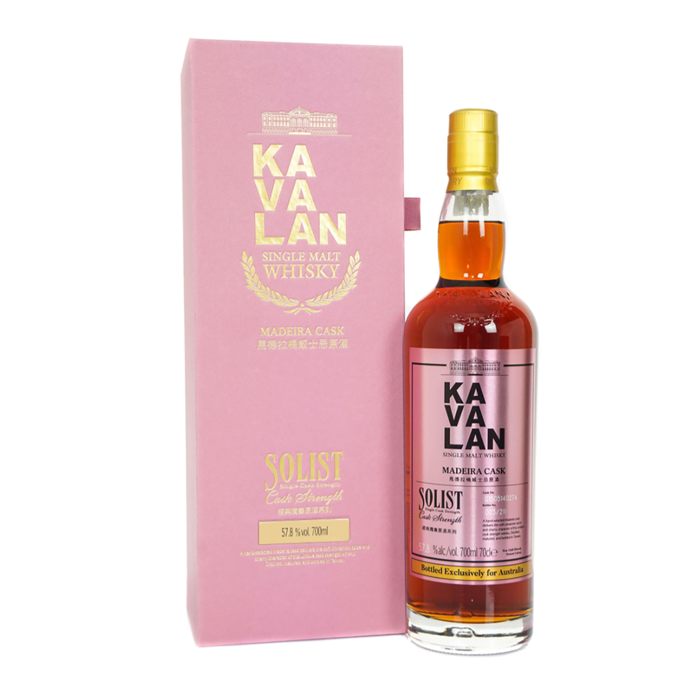 Kavalan Solist Madeira Cask Single Malt Taiwanese Whisky 700ml (Australian Exclusive Release)