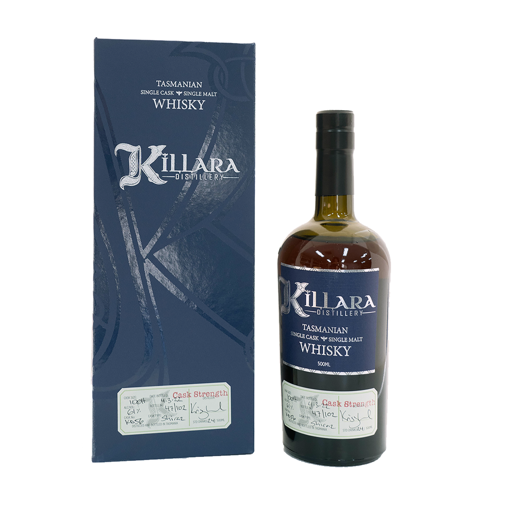 Killara Distillery Ex-Shiraz Cask Strength Single Malt Whisky 500ml (KD56) - Kent Street Cellars