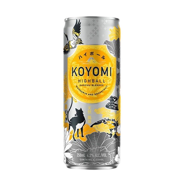 Koyomi Highball Shochu Blended Mandarin & Grapefruit 250ml (4 Pack)