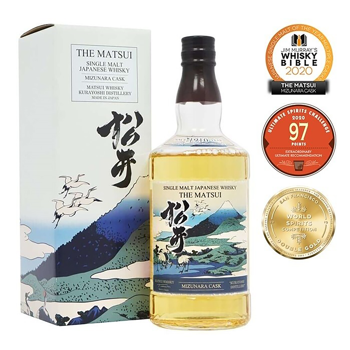 Kurayoshi Matsui Mizunara Cask Single Malt Japanese Whisky 700ml
