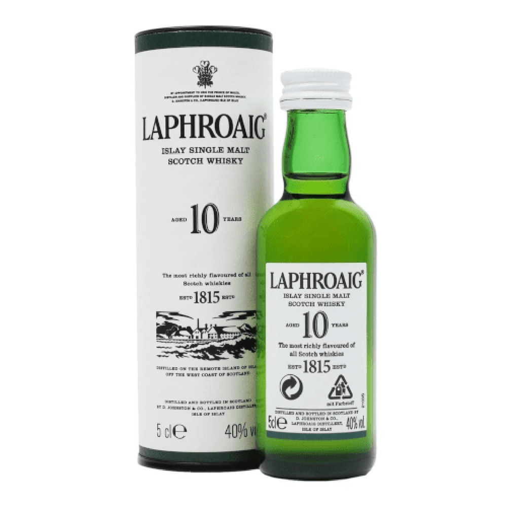 Laphroaig 10 Year Single Malt Scotch Whisky 50ml - Kent Street Cellars