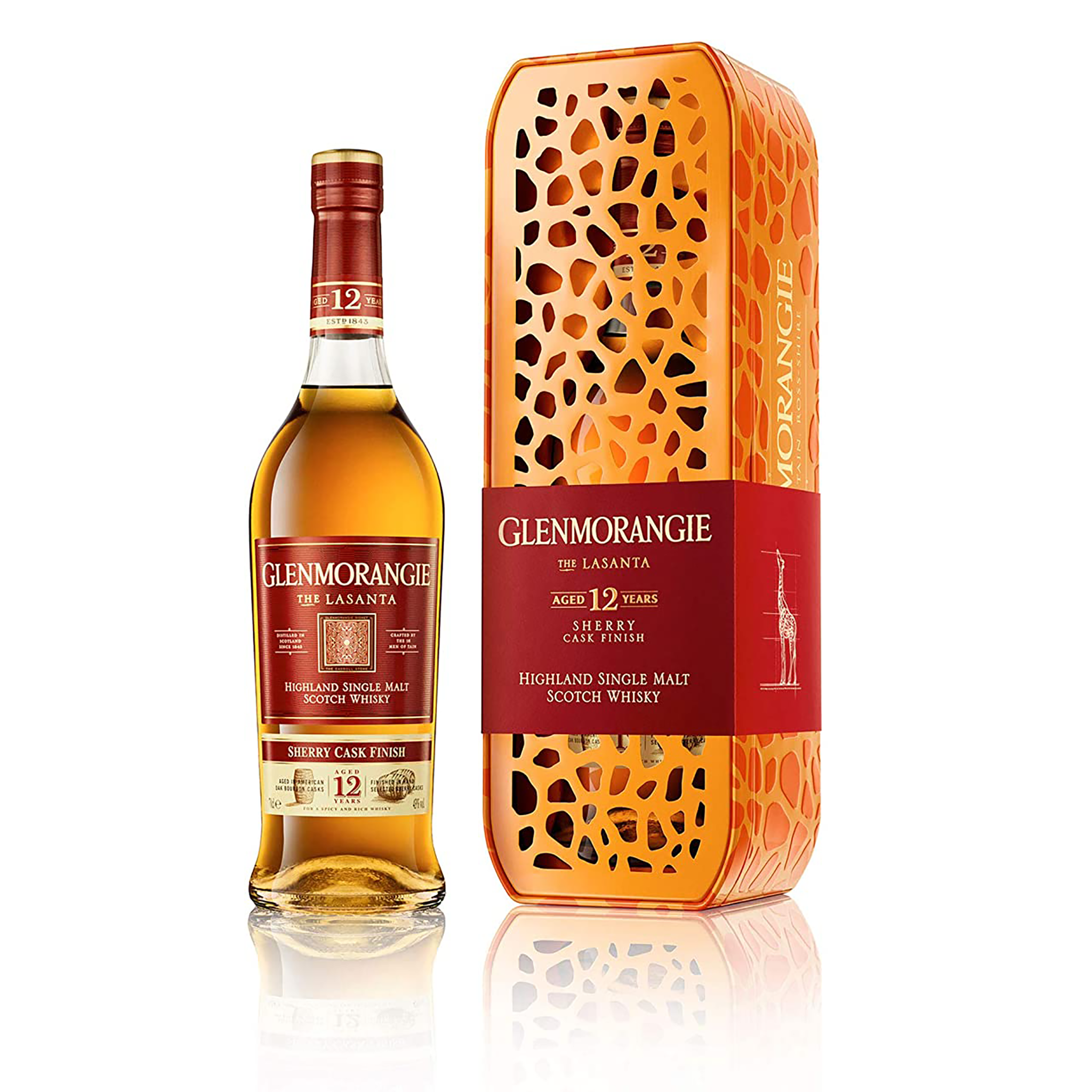 Glenmorangie Lasanta Sherry Cask Finished Single Malt Scotch Whisky 12 year  old 750ml - Stirling Fine Wines