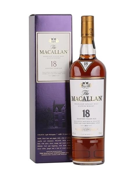 The Macallan 18 Year Old Sherry Cask 2016 Release - Kent Street Cellars