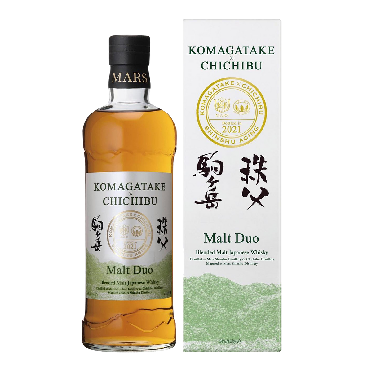 Mars Whisky Malt Duo Komagatake x Chichibu Blended Malt Japanese Whisky  (2021 Release) - Kent Street Cellars