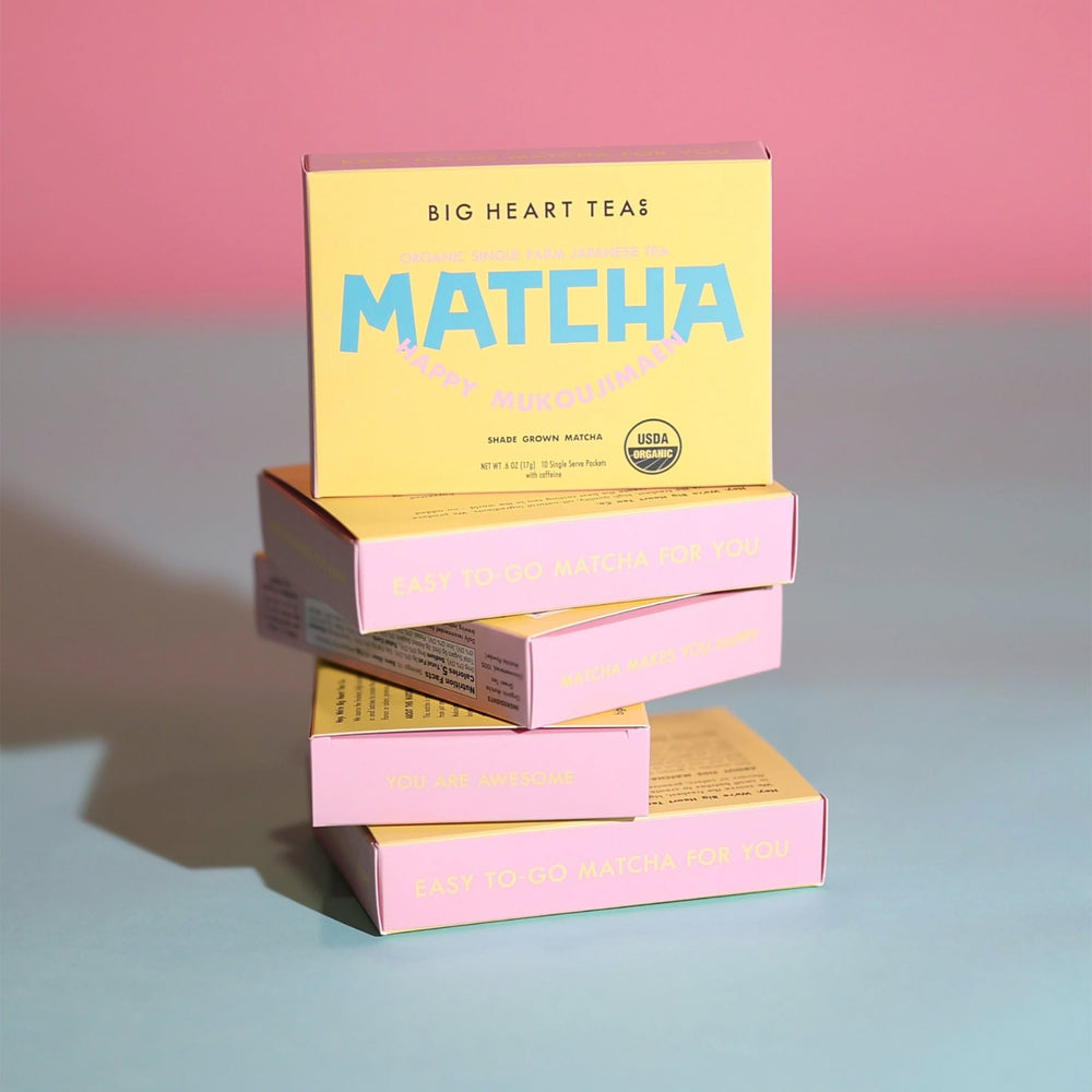Big Heart Teas Happy Matcha Sticks, 10 pack