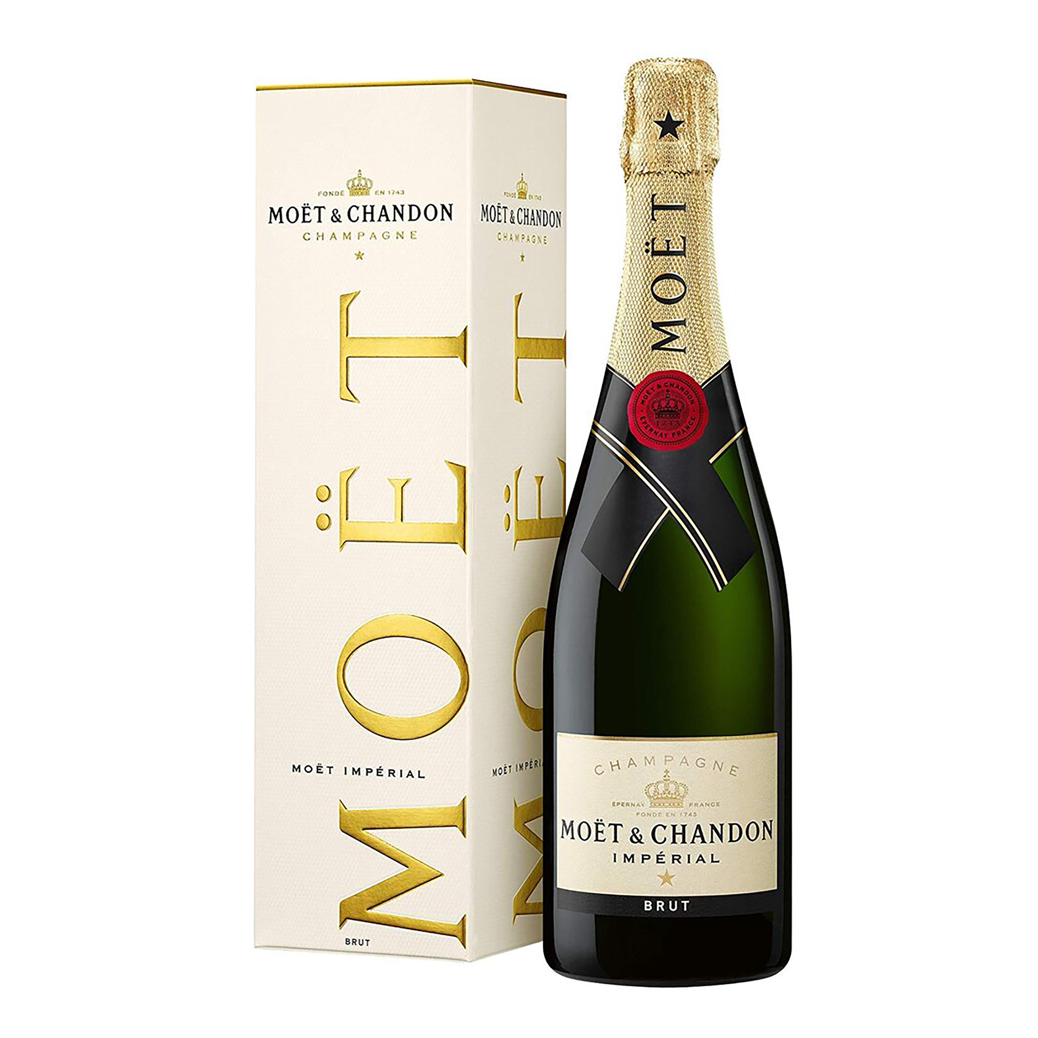 Gold and White Moet & Chandon Champagne