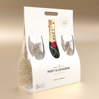 Moet & Chandon Impérial Brut NV + 2 Champagne Glasses Set - Kent Street Cellars